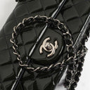 Chanel Mini Rectangular Flap Bag In Quilted Patent Leather With Silver-Tone Hardware,2013-2014