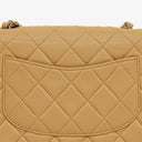 Chanel Mini Square Classic Flap Bag Beige Quilted Lambskin With Silver-Tone Hardware