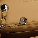 Chanel Mini Square Classic Flap Bag Beige Quilted Lambskin With Silver-Tone Hardware