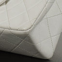 Chanel Mini Square Classic Flap Bag White Quilted Lambskin With 24K Gold-Plated Hardware