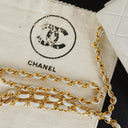 Chanel Mini Square Classic Flap Bag White Quilted Lambskin With 24K Gold-Plated Hardware