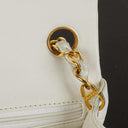 Chanel Mini Square Classic Flap Bag White Quilted Lambskin With 24K Gold-Plated Hardware