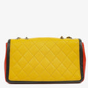 Chanel Multicolor Lambskin Tri-Color Medium Graphic Flap Bag