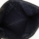 Chanel Navy Lambskin And Olive Green Quilted Patent Leather Large Cosmetic Case, 2014