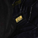 Chanel Navy Lambskin And Olive Green Quilted Patent Leather Large Cosmetic Case, 2014