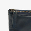 Chanel Navy Lambskin And Olive Green Quilted Patent Leather Large Cosmetic Case, 2014