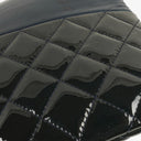 Chanel Navy Lambskin And Olive Green Quilted Patent Leather Large Cosmetic Case, 2014