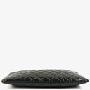 Chanel Navy Lambskin And Olive Green Quilted Patent Leather Large Cosmetic Case, 2014