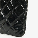 Chanel Navy Lambskin And Olive Green Quilted Patent Leather Large Cosmetic Case, 2014