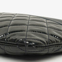 Chanel Navy Lambskin And Olive Green Quilted Patent Leather Large Cosmetic Case, 2014