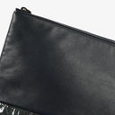 Chanel Navy Lambskin And Olive Green Quilted Patent Leather Large Cosmetic Case, 2014