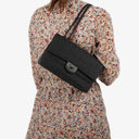 Chanel Nylon Travel Line Medium Classic Flap Bag So Black