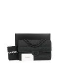 Chanel Nylon Travel Line Medium Classic Flap Bag So Black