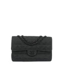 Chanel Nylon Travel Line Medium Classic Flap Bag So Black