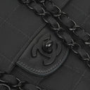 Chanel Nylon Travel Line Medium Classic Flap Bag So Black