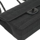 Chanel Nylon Travel Line Medium Classic Flap Bag So Black