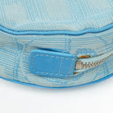 Chanel Nylon Travel Round Blue Pouch, 2002-2003