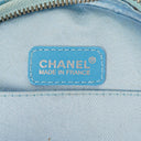 Chanel Nylon Travel Round Blue Pouch, 2002-2003