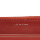 Chanel Wallet On Chain WOC Orange Quilted Patent Leather With Pink CC Logo And Silver Hardware