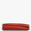 Chanel Orange Quilted Patent Leather Wallet On Chain WOC