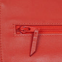Chanel Orange Quilted Patent Leather Wallet On Chain WOC