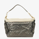 Chanel Paris-Biarritz Silver and Cream Large Hobo Bag