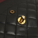 Chanel Paris Classic Medium Double Flap Bag Black Quilted Lambskin With Gold & Silver Tone Combo Hardware