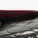Chanel Paris Classic Medium Double Flap Bag Black Quilted Lambskin With Gold & Silver Tone Combo Hardware