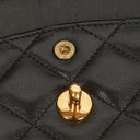 Chanel Paris Classic Medium Double Flap Bag Black Quilted Lambskin With Gold & Silver Tone Combo Hardware