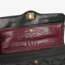 Chanel Paris Classic Medium Double Flap Bag Black Quilted Lambskin With Gold & Silver Tone Combo Hardware