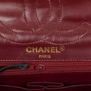 Chanel Paris Classic Medium Double Flap Bag Black Quilted Lambskin With Gold & Silver Tone Combo Hardware