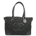 Chanel Paris New York Line Tote Bag Black