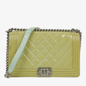 Chanel Patent Leather Boy Flap Bag