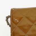 Chanel Patent Quilted Wallet On Chain WOC