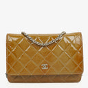 Chanel Patent Quilted Wallet On Chain WOC