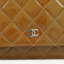 Chanel Patent Quilted Wallet On Chain WOC