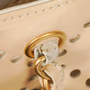 Chanel Perforated CC Quilted Patent Leather Tote Bag