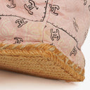Chanel Pink Bandana Canvas Maxi Single Flap Shoulder Bag