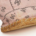 Chanel Pink Bandana Canvas Maxi Single Flap Shoulder Bag