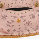Chanel Pink Bandana Canvas Maxi Single Flap Shoulder Bag