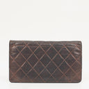 Chanel Purple Quilted Aged Calfskin Reissue 2.55 Yen Wallet