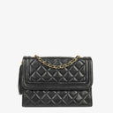 Chanel Quilted Black Lambskin Vintage Tassel Flap Bag