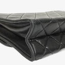 Chanel Quilted Black Lambskin Vintage Tassel Flap Bag