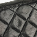 Chanel Quilted Black Lambskin Vintage Tassel Flap Bag