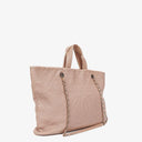 Chanel Quilted Caviar Shopping Tote Bag