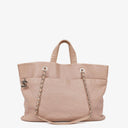 Chanel Quilted Caviar Shopping Tote Bag