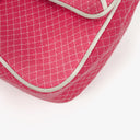 Chanel Quilted Jersey Pink White Single Flap Bag