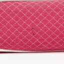 Chanel Quilted Jersey Pink White Single Flap Bag