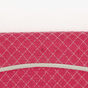 Chanel Quilted Jersey Pink White Single Flap Bag