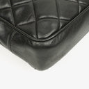 Chanel Quilted Lambskin Shopping Tote Black